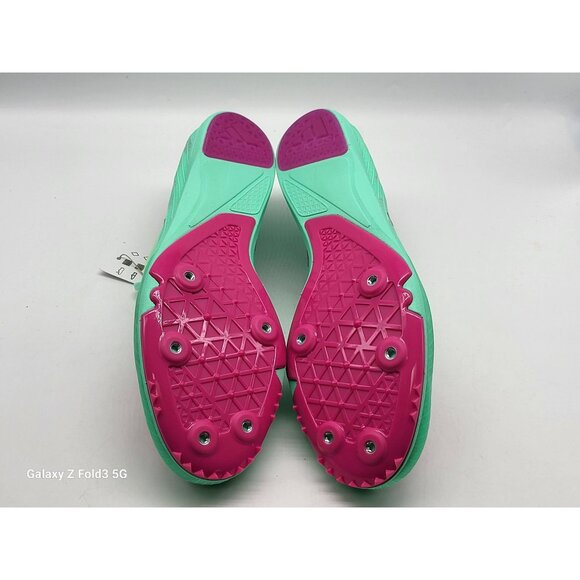 Adidas Adizero Distancestar Track Field Shoes Mens Size 12.5 Green Pink GV9078 - Picture 7 of 10